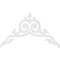 Ekena Millwork Pitch Baile Architectural Grade PVC Gable Pediment, 48"W x 28"H x 1"P (14/12) GPP048X028X100BAI - alternate 5